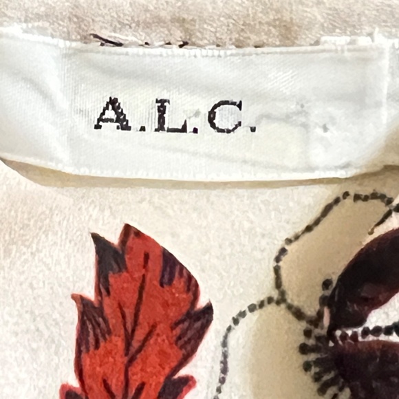 ALC Walker silk blouse with velvet tie neck - Picture 6 of 6